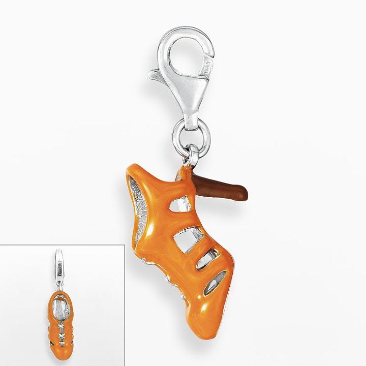 Sterling Silver High Heel Shoe Charm, Women's, Grey