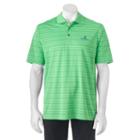Men's Pebble Beach Classic-fit Texture-striped Performance Golf Polo, Size: Small, Green Oth