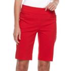 Women's Dana Buchman 11-in. Pull-on Bermuda Shorts, Size: Small, Brt Red