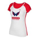 Women's Adidas Washington Capitals Constructed Short-sleeve Tee, Size: Medium, White