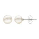 Pearlustre By Imperial Freshwater Cultured Pearl Stud Earrings - 7 Mm, Women's, White