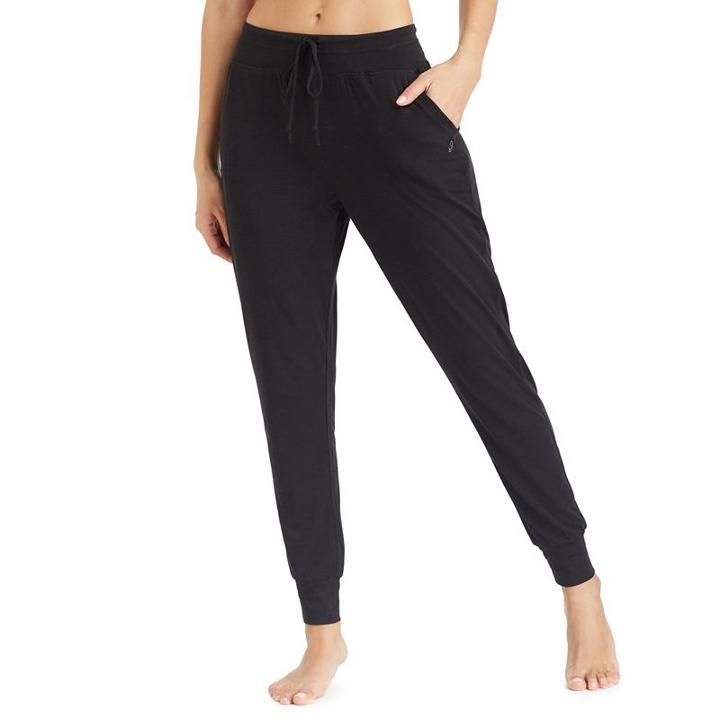 Women's Cuddl Duds Pajamas: Essential Jogger Pants, Size: Small, Black