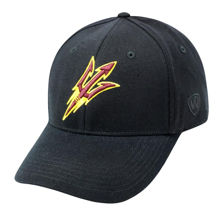 Adult Top Of The World Arizona State Sun Devils One-fit Cap, Men's, Black