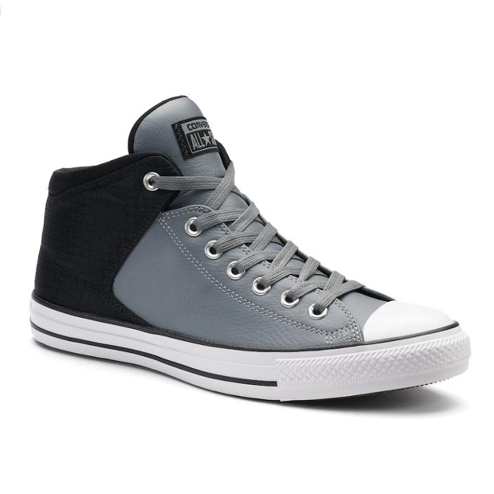 Adult Converse Chuck Taylor All Star High Street Leather Sneakers, Men's, Size: M10w12, Med Grey