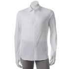 Men's Apt. 9&reg; Slim-fit Stretch End-on-end Button-down Shirt, Size: Xxl Slim, White