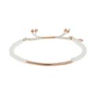 Lc Lauren Conrad Beaded Slipknot Bracelet, Women's, White