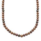 14k Gold 7-mm Chocolate-dyed Freshwater Cultured Pearl Necklace, Women's, Brown