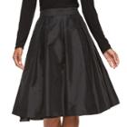 Women's Jessica Howard Pleated A-line Skirt, Size: 10, Black