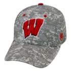 Adult Top Of The World Wisconsin Badgers Digital Camo One-fit Cap, Men's, Grey Other