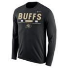 Men's Nike Colorado Buffaloes Dri-fit Legend Staff Long-sleeve Tee, Size: Xl, Black