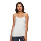 Women's Sonoma Goods For Life&trade; Everyday Scoopneck Camisole, Size: Large, Light Grey