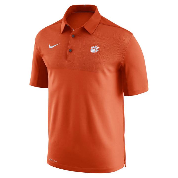 Men's Nike Clemson Tigers Dri-fit Elite Polo, Size: Xxl, Orange