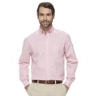 Men's Croft & Barrow&reg; True Comfort Classic Fit Stretch Solid Button Down Shirt, Size: Large, Lt Orange