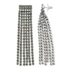Simply Vera Vera Wang Gray Simulated Crystal Fringe Drop Earrings, Women's, Black