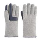 Women's Isotoner Marled Knit Smartouch Smartdri Tech Gloves, Grey