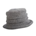 Women's Scala Knit Wool Packable Cloche Hat, Grey