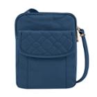Travelon Anti-theft Signature Quilted Slim Pouch, Women's, Blue