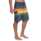 Men's Trinity Collective Automator Striped Stretch Board Shorts, Size: 34, Blue