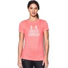 Women's Under Armour Tech Twist Short Sleeve Graphic Tee, Size: Medium, Marathon Red