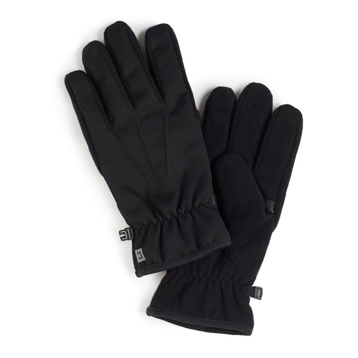 Men's Chaps Fleece Touchscreen Gloves, Size: L/xl, Black
