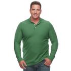 Big & Tall Croft & Barrow&reg; Classic-fit Stretch Performance Pique Polo, Men's, Size: 2xb, Med Green