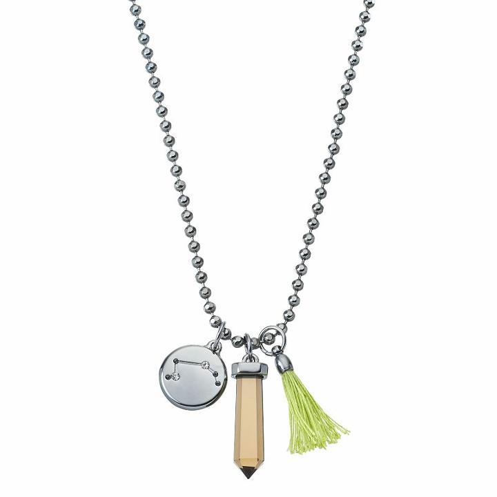 Simply Vera Vera Wang Jet Zodiac Charm Necklace, Women's, Multicolor