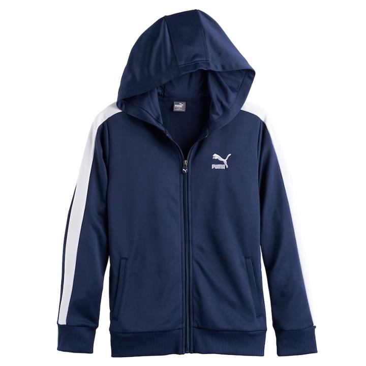 Boys 8-20 Puma Full-zip Hoodie, Size: Xl, Blue Other