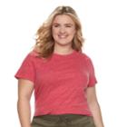 Plus Size Sonoma Goods For Life&trade; Essential Crewneck Tee, Women's, Size: 3xl, Med Pink