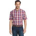 Big & Tall Arrow Plaid Button-down Shirt, Men's, Size: Xl Tall, Red Other