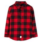 Boys 4-12 Carter's Plaid Button Down Shirt, Size: 6, Red Blue Plaid