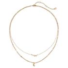 Lc Lauren Conrad Stars & Moon Double Strand Necklace, Women's, Ovrfl Oth