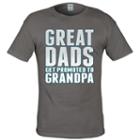 Big & Tall Great Dads Get Promoted To Grandpa Tee, Men's, Size: Xl Tall, Grey (charcoal)