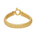 14k Gold Over Silver Coil Mesh Bracelet, Women's, Size: 7, Yellow