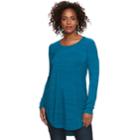 Women's Apt. 9&reg; Essential Tunic Tee, Size: Small, Med Blue