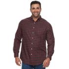Big & Tall Croft & Barrow&reg; Classic-fit Stretch Woven Button-down Shirt, Men's, Size: Xl Tall, Red