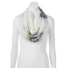 Love This Life Peacock Feather Infinity Scarf, Women's, Ovrfl Oth