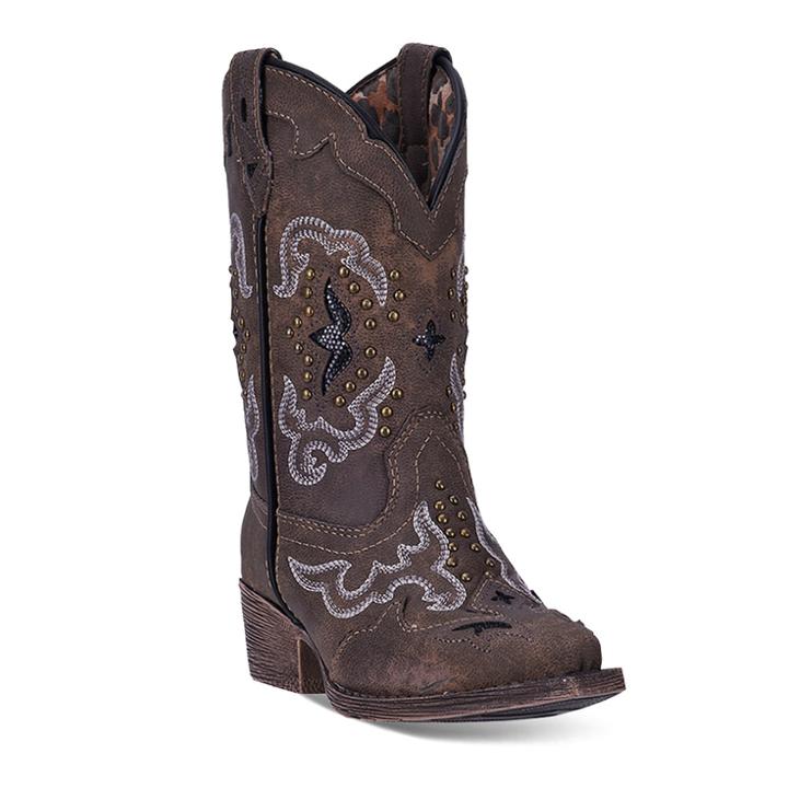 Laredo Rulay Kids' Cowboy Boots, Girl's, Size: 2, Brown