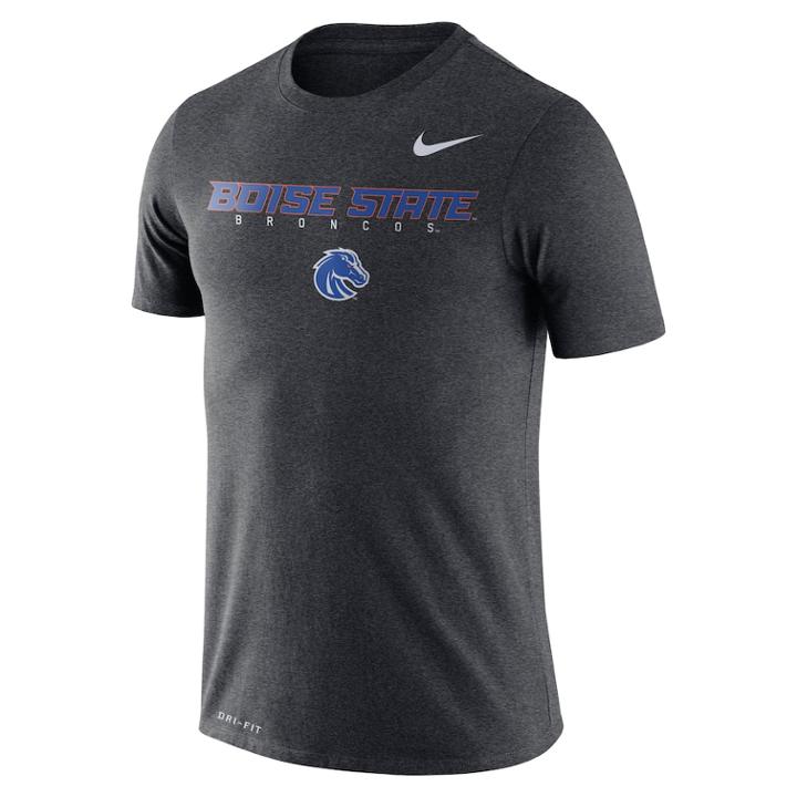 Men's Nike Boise State Broncos Facility Tee, Size: Xl, Char