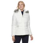 Women's Weathercast Hooded Puffer Jacket, Size: Xl, Natural