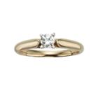 Round-cut Igl Certified Diamond Solitaire Engagement Ring In 14k Gold (1/4 Ct. T.w.), Women's, Size: 10, White