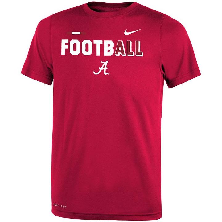 Boys 8-20 Nike Alabama Crimson Tide Legend Football Tee, Size: S 8, Red