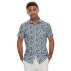 Men's Marc Anthony Slim-fit Stretch Woven Button-down Shirt, Size: Large, Med Blue