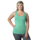 Plus Size Soybu Lola Scoopneck Yoga Tank, Women's, Size: 1xl, Med Green