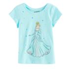 Disney's Cinderella Baby Girl Slubbed Graphic Tee By Jumping Beans&reg;, Size: 12 Months, Turquoise/blue (turq/aqua)