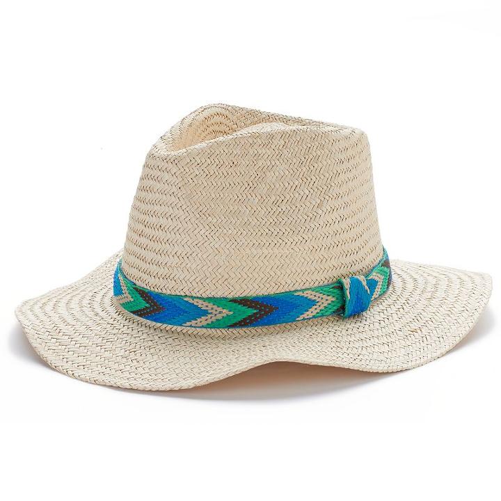 Peter Grimm Giva Fedora, Women's, Beig/green (beig/khaki)