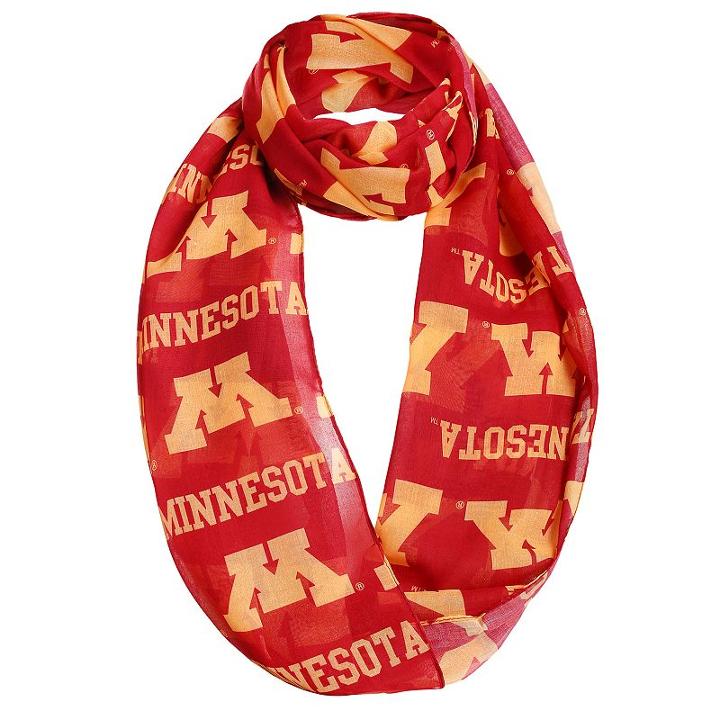 Women's Forever Collectibles Minnesota Golden Gophers Logo Infinity Scarf, Multicolor