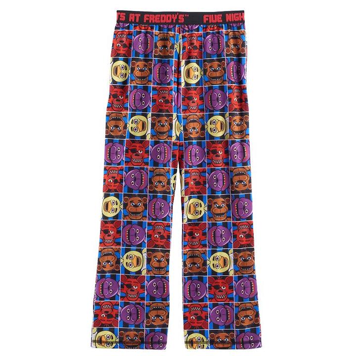 Boys 6-16 Five Nights At Freddy's Lounge Pants, Boy's, Size: 14-16, Blue