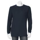 Men's Hanes Ultimate X-temp Waffle-weave Thermal Tee, Size: Large, Dark Blue
