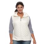 Plus Size Columbia Warmer Days Hooded Thermal Coil Vest, Women's, Size: 3xl, White Oth