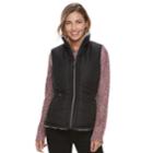 Women's Kc Collections Triangle Quilted Jacket, Size: Medium, Black